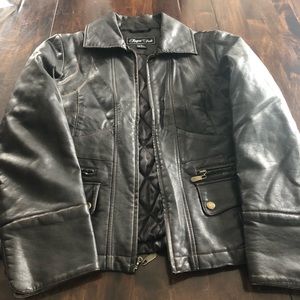 Chocolate “leather” jacket